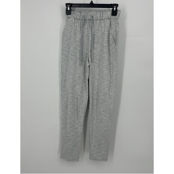 Lululemon keep moving pant size 2 gray stretch drawstring elastic casual - Picture 3 of 10